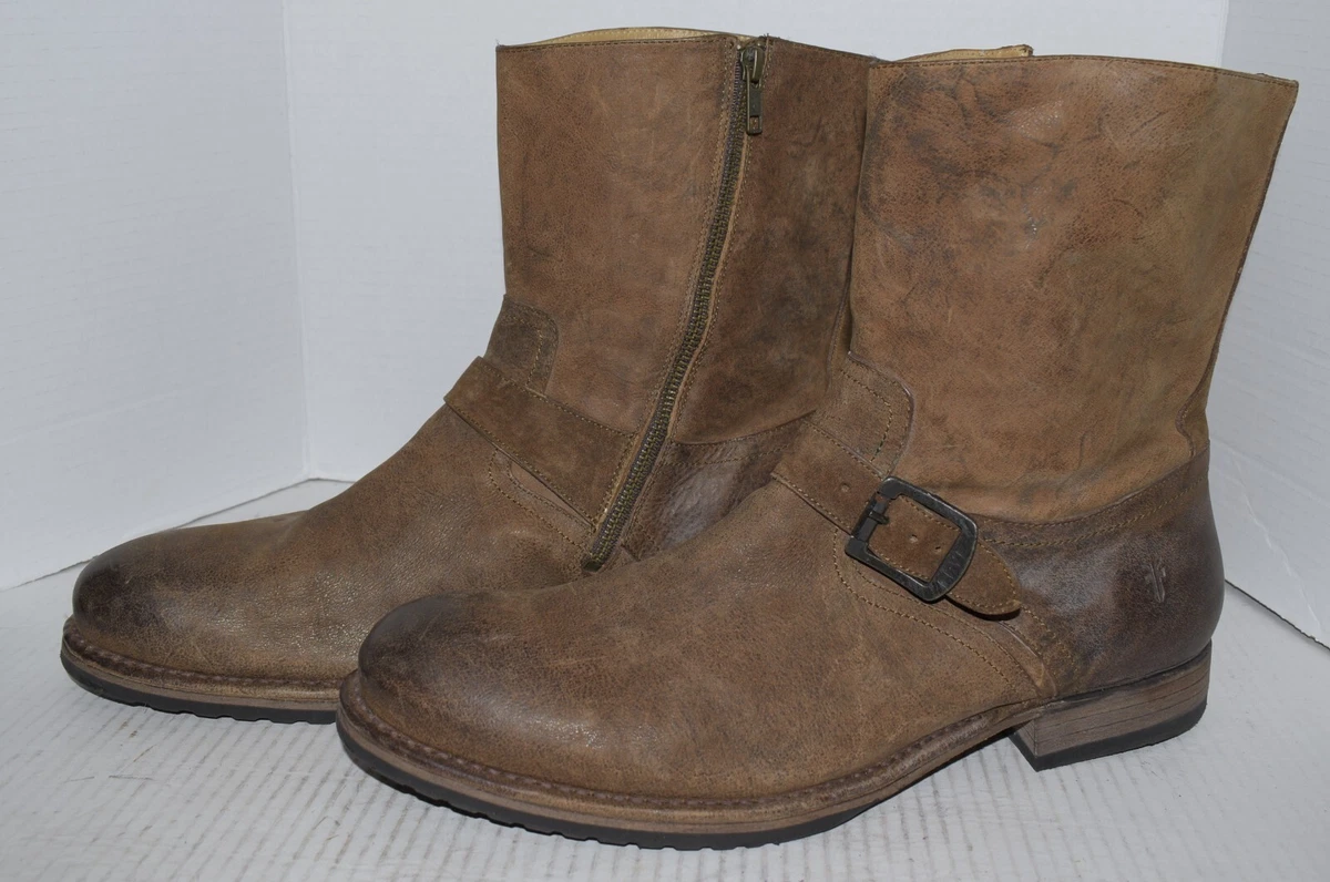 Frye men’s Dean Engineer double zip Size 13 boots Frye Zip Biker Boots for Men for Sale | Shop New & Used  main image 3