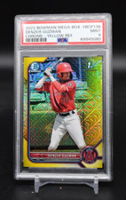 2022 Bowman Chrome Denzer Guzman 1st Mega Box Refractor /75 #BCP-138 PSA 9 Reds