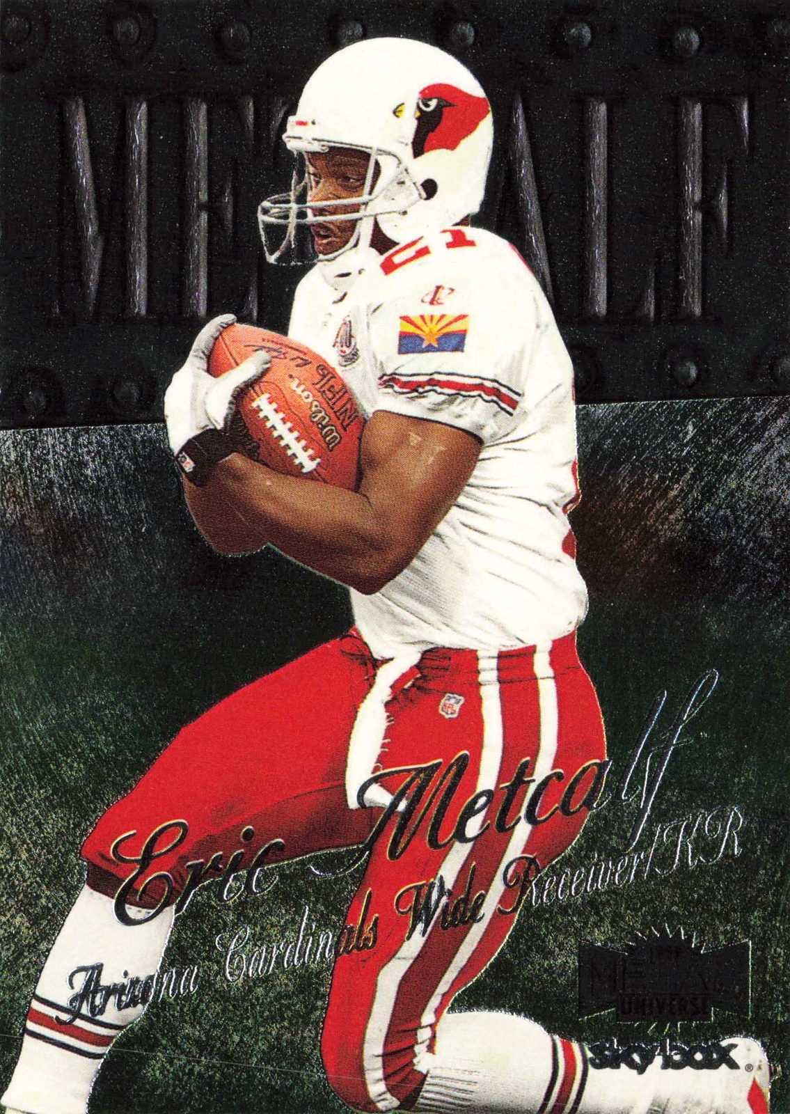Eric Metcalf #155 1999 SkyBox Metal Universe Arizona Cardinals
