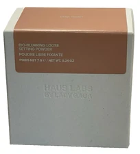 Haus Labs Bio-Blurring Loose Setting Powder Deep Honey • Talc-Free • NEW NIB