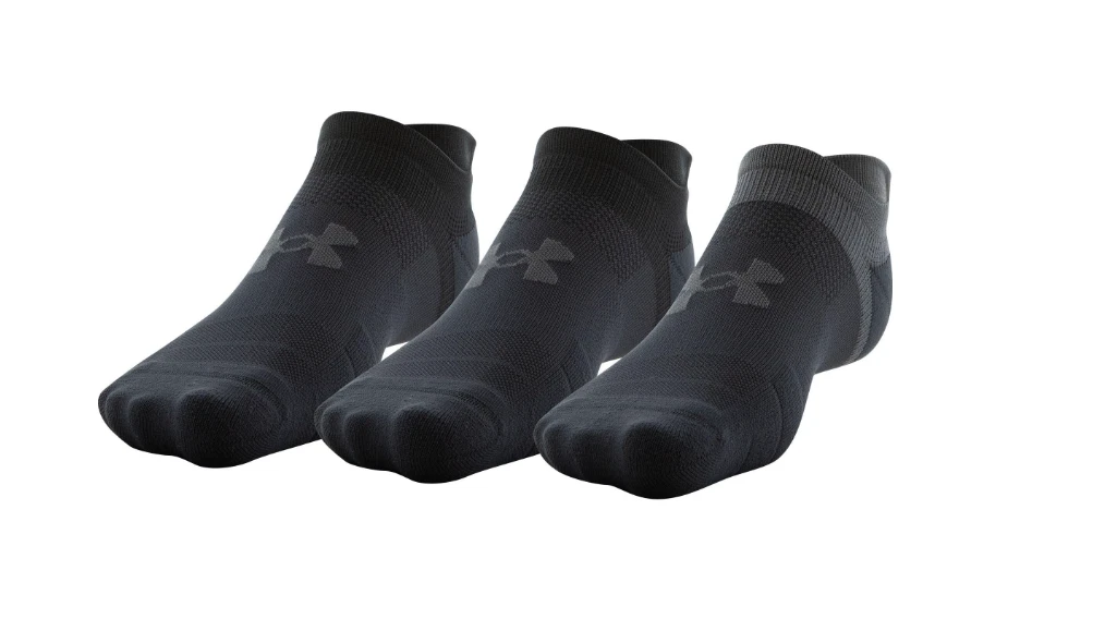 NEW Under Armour UA Armourdry Run Lite No Show Tab Socks XL 13-16 (3 pack)