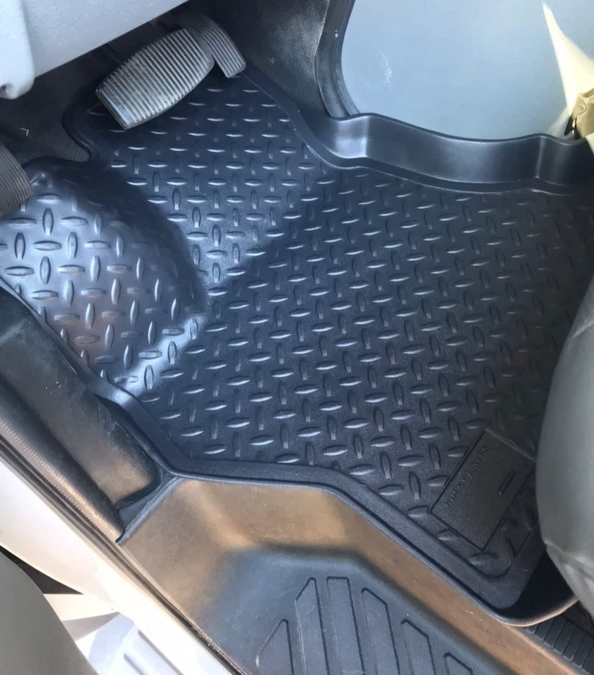 Husky Liner Classic Black 2-Piece Front Floor Liner for 97-26 Ford E Series Van - Image 2 of 4