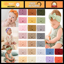 25 Colors Baby Girl Headbands - Soft Stretchy Hair Bows  Turbans for Infants 