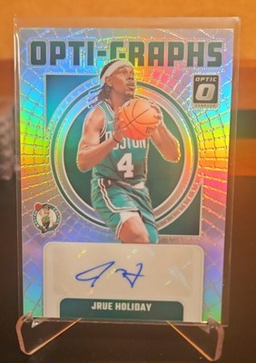 2024-25 Panini Donruss Optic Opti-Graphs Jrue Holiday Holo Prizm Auto /35 SSP SP