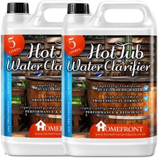 Homefront Hot Tub Spa Water Clarifier Pool Clarify Clears Cloudy Dull Water 10L