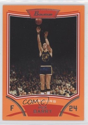 2008-09 Bowman Draft Picks & Stars Orange 119/299 Rick Barry #102 HOF 00am
