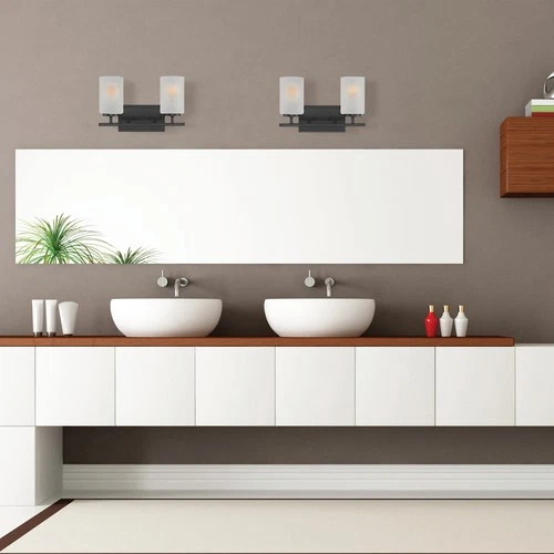 Designers Fountain D239M-2B Carmine 2 Light 14"W Bathroom Vanity - Black - Picture 5 of 5