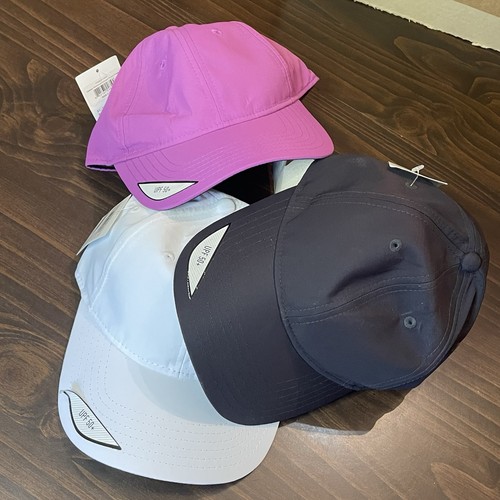 (3) TaylorMade verstellbare Damenhüte mit Haken weiß schwarz lila Logo innen - Bild 3 von 8