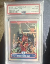 2006-07 Topps Chrome - Moses Malone #160 Refractor