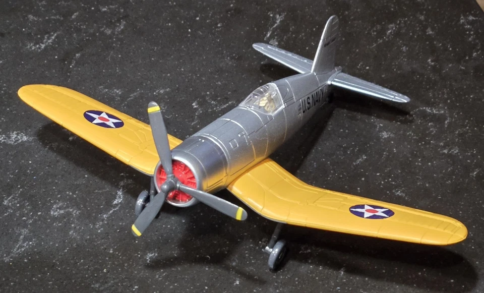 US Navy XF4U-1 Corsair plástico 7,5” largo gris y naranja nuevo rayo accesorio mecánico Foto 3 de 4