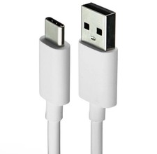 White USB-C to USB Type-A Cable 1:1 Connectio...