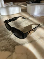 Versace VE4361 ‘Biggie’ sunglasses - black & gold - Free Ship + Returns ✅