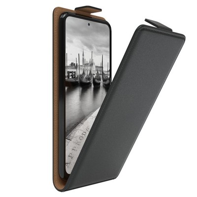 Für Xiaomi Redmi Note 10 / 10S Klappetui Hülle Kunstleder Tasche Handy Schwarz