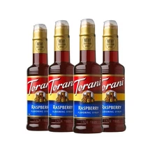 Torani Naturally Sweetened Raspberry Syrup for Coffee Drinks and Desserts