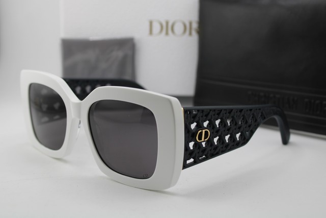 NEW CHRISTIAN DIOR VERYDIOR S1I 54A0 WHITE BLACK GOLD AUTHENTIC