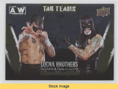 2021 AEW All Elite Wrestling Tag Teams Rainbow Foil Rey Fenix & Patch READ w2a