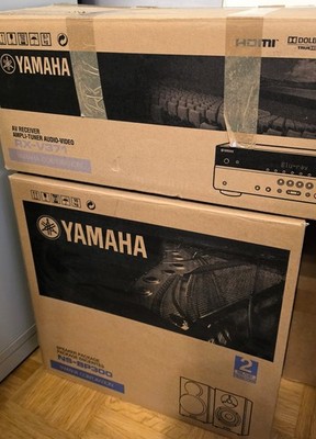 Yamaha RX-V371 AV-Receiver 5.1 + 2x NS-BP300 Klavierlack in OVP   Top Zustand!