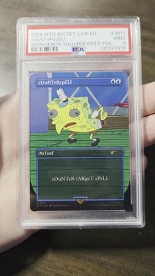 cOuNTeRspELl R 7010 Rainbow Foil Secret Lair X SpongeBob