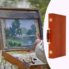 Artist Supply Box Kunst Werkzeugkiste mit Griff Kunst Aufbewahrungsbox Holz für Stempel