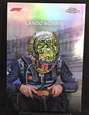 2025 Topps Chrome F1 Helmet Collection Lando Norris #HC-4 Refractor McLaren 