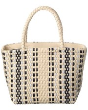 Madewell Mini Woven Leather Tote Women's White