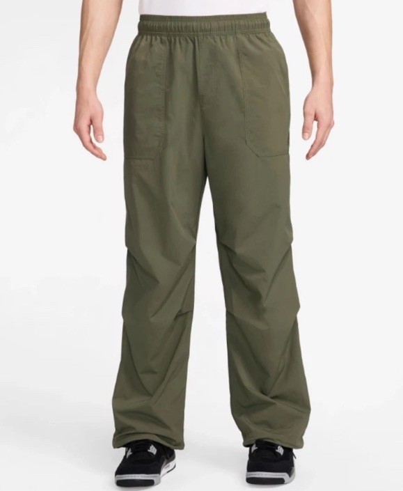 Jordan Essential Statement Woven Pants Olive Green FV7306-222 Mens Sz Large 10590₽