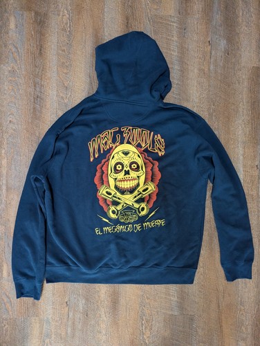 Mac Tools Brass Knuckles Sugar Skull Day Of Dead Mechaniker Hoodie Herren 3XL blau - Bild 6 von 8