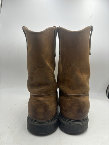 Vintage Red Wing Pecos 1105 Mens Brown Leather Pull On Western Work Boots US 10 - Picture 6 of 8