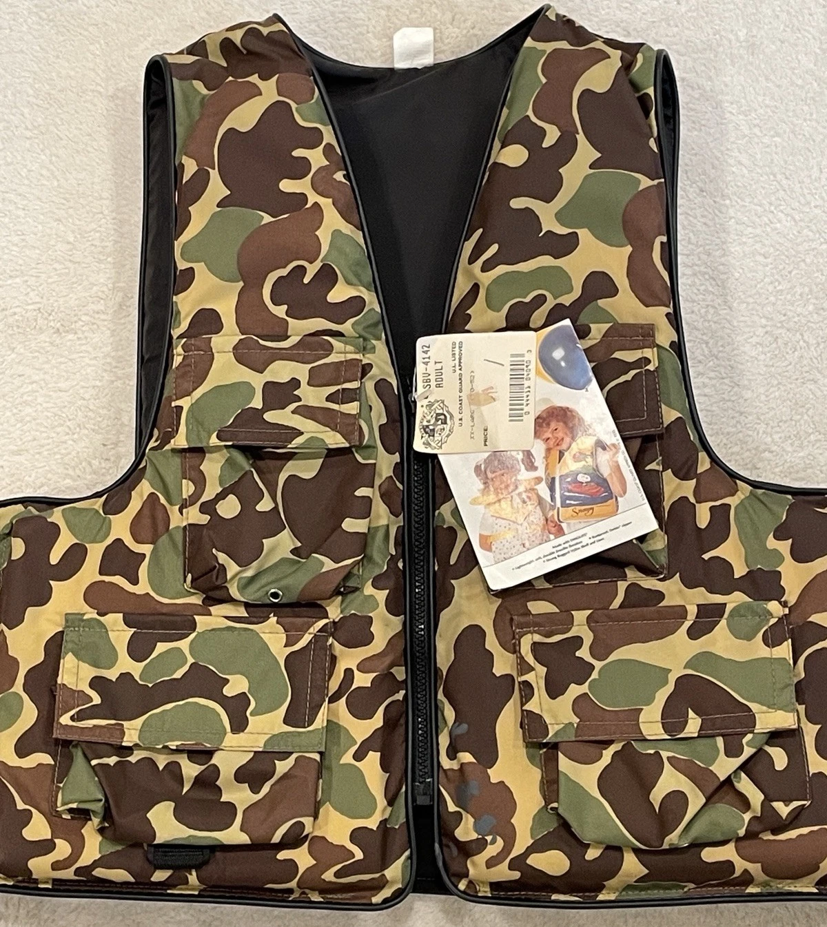 Vintage Stearns Duck Hunter Camo Life Vest Jacket 2XL NWT PFD Fishing Hunting
Opens in a new window