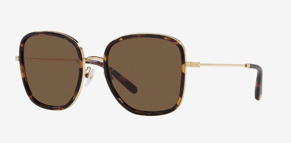 Солнцезащитные очки Tory Burch TY6101 336373 53 мм Темно-черепахового цвета 17590₽