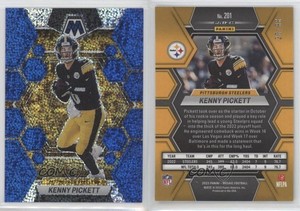 2023 Panini Mosaic Blue Sparkle Prizm /96 Kenny Pickett #201