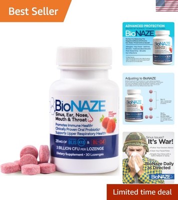 BLIS K12 & BL-04 Oral Probiotic Lozenges - 30 ct for Dental & Respiratory Health