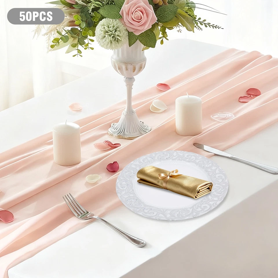 50 peças placas carregador antigas, pratos carregador, prato decorativo para jantar de mesa - Imagem 3 de 4