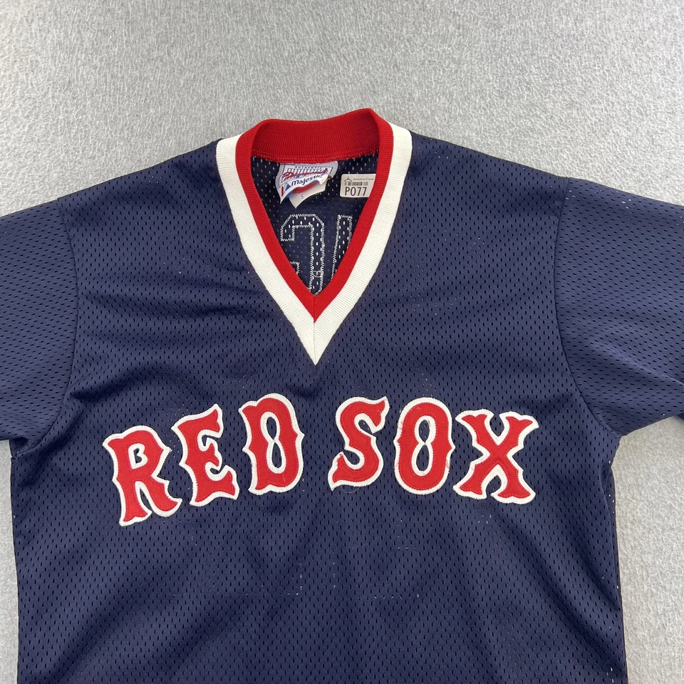 Camiseta De Colección Boston Red Sox Para Hombre Pequeña Colección Diamante Azul Mo Vaughn Años 90 Foto 3 de 4