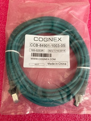 NEU IN VERSIEGELTER VERPACKUNG COGNEX CCB-84901-1003-05 ETHERNET-KABEL (M12/RJ45)