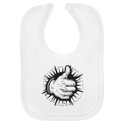 Baby-Lätzchen ''Daumen hoch'' aus weicher Baumwolle (BI00059899)