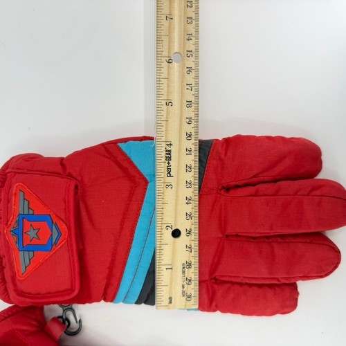 Red Winter Gloves Unknown size See Measurements In Pictures - Picture 6 of 7