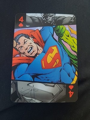 2025 DC Comics Superman Playing Card 4 Of Spades