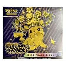 Pokémon TCG Surging Sparks Elite Trainer Box ETB New Sealed FREE PRIORITY SHIP!