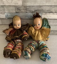 2 Vintage 1950 / 60s Yoyo Pinwheel Quilt Fabr...