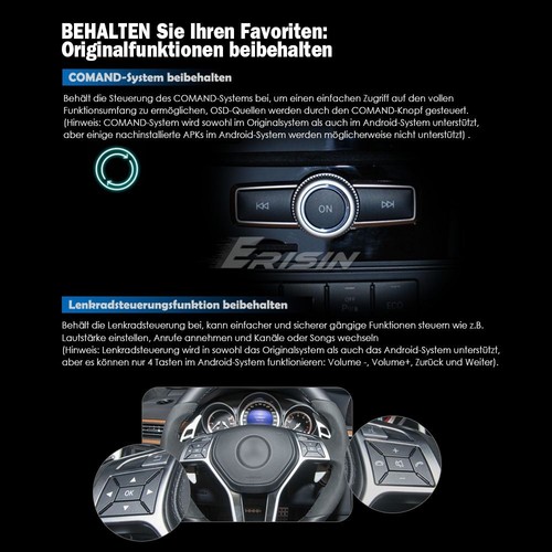 Radio Coche 12.3" 8+128GB Android 14 Navegación Mercedes Clase E W207 C207 A207 NTG 4.5 - Imagen 12 de 22