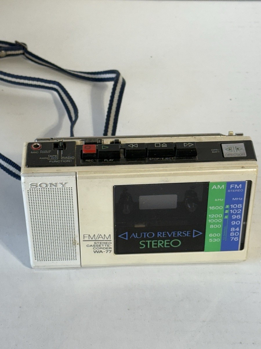 SONY WA-77 カセットプレーヤー ジャンク ソニーウォークマン SONY WA-77 Sony AMFM Radio Cassette Player WA77 From Japan