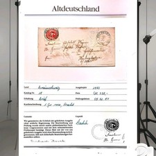 Altdeutschland Braunschweig Brief MiNr. 18, 1 Groschen rosa, Pracht,Borek-Attest