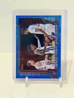 2025-26 Topps Basketball #298 JA MORANT Grizzlies Team COMBO SANDGLITTER BLUE SP