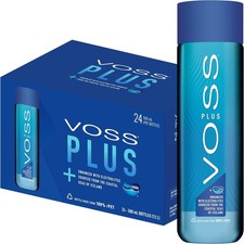 Voss Water, VOSS UK Plus, Artesian Still Water with Aquamin  Pack of 24 x 500 ml