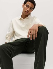 Marks & Spencer Mens Khaki Cotton Straight Jeans - M&S