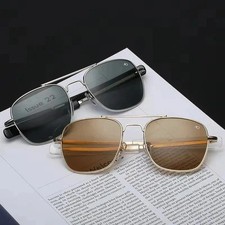Ao Aviation Sunglasses Men Original American Optical Glass 