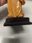  vintage Chinese carved boxwood(??)  figurine of a man. Appro.4.5" tall. READ — photo 9