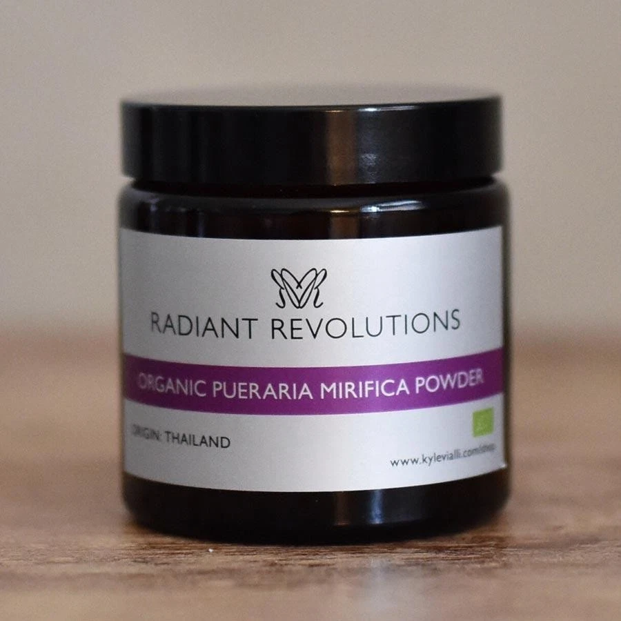 RADIANT REVOLUTIONS BY KYLEVIALLI.COM Wild Mountain Pueraria Mirifica Powder (No Magnesium Stearate) - 250g in Glass