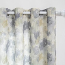 Floral Curtains 84 Inch Long for Girls Bedroom, Yellow Curtains for Living Ro...